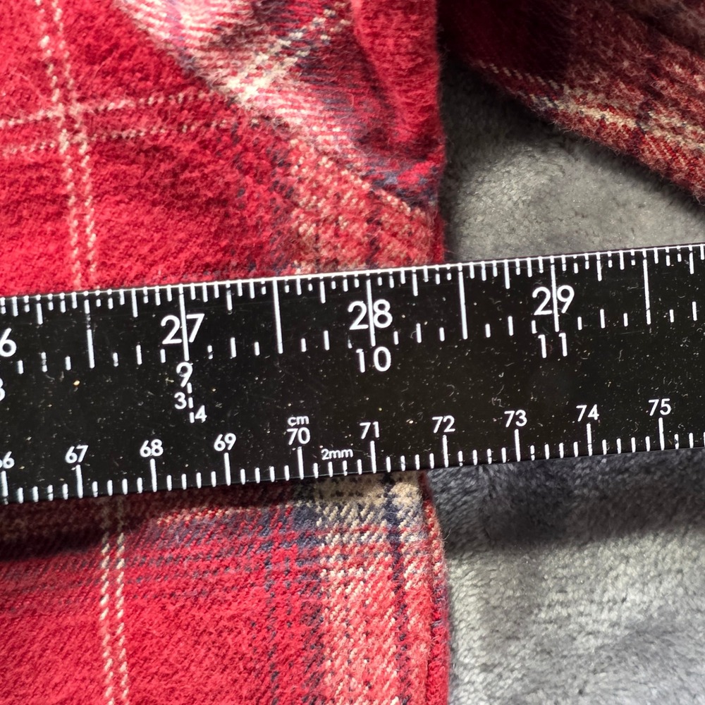 Carhartt Flannel Shirt 2XL Red Mens Relaxed Fit Cotton Plaid Workwear Button Up - Picture 10 of 10